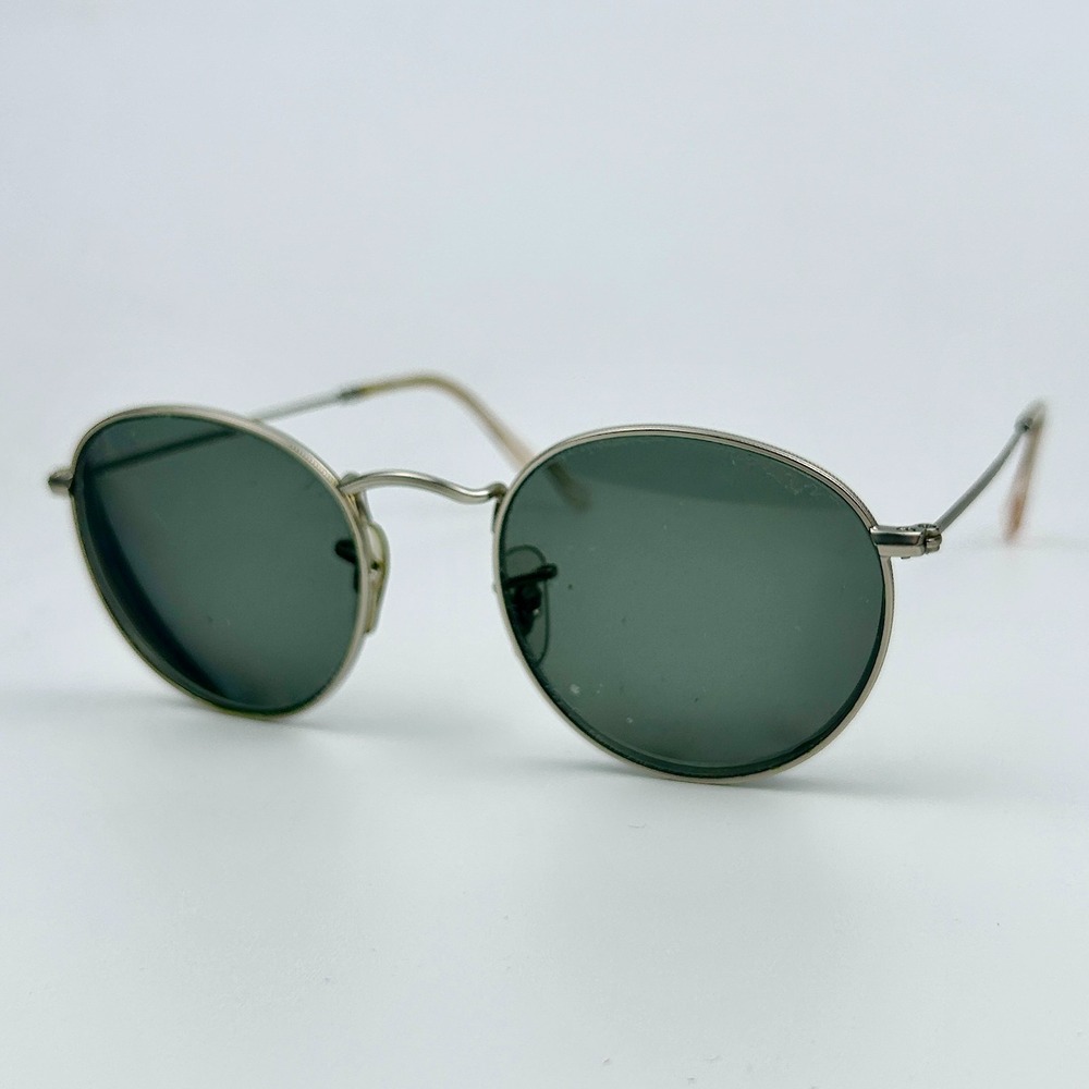 Ray-Ban RB3447 Unisex Adult Eyeglasses Frame Silver Round Full Rim 50-21-145 mm